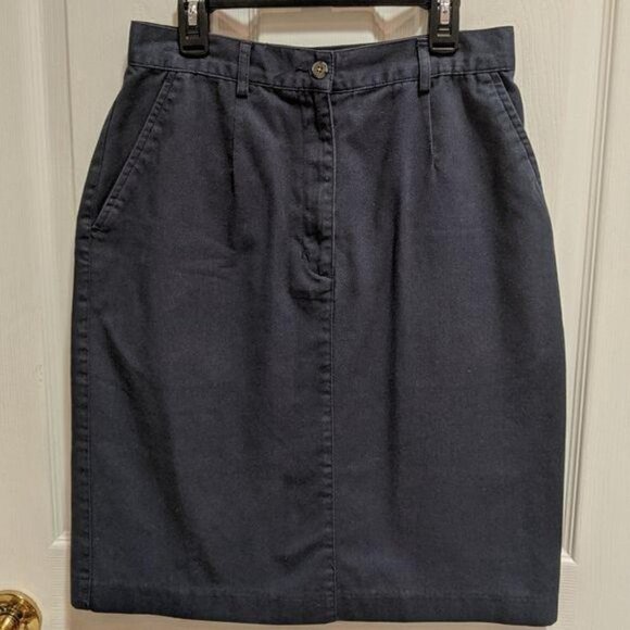 L.L.Bean Navy Blue Pencil Skirt Women's Size 6P - Picture 9 of 9